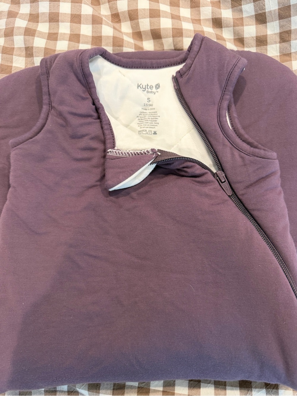 Kyte BABY Plum Sleeveless Sleep Sack - Warm 2.5 Tog